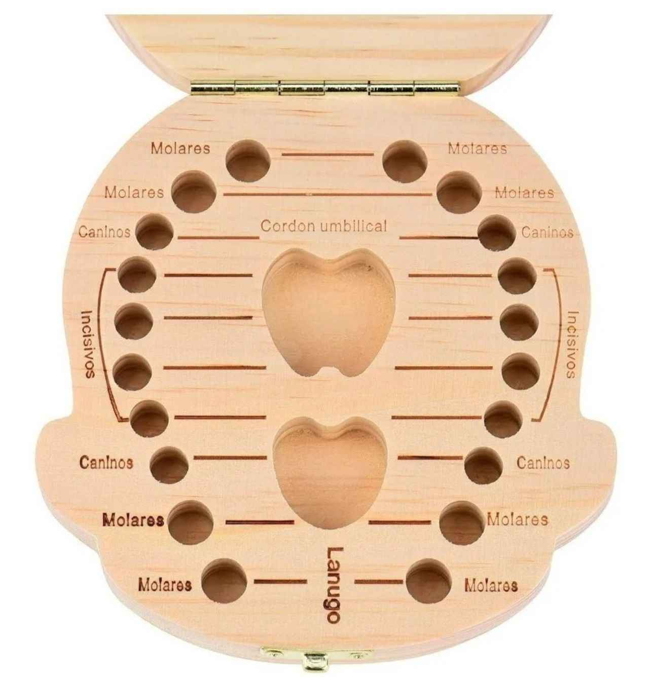 Cajita De Madera Para Guardar Dientes De Leche Niños