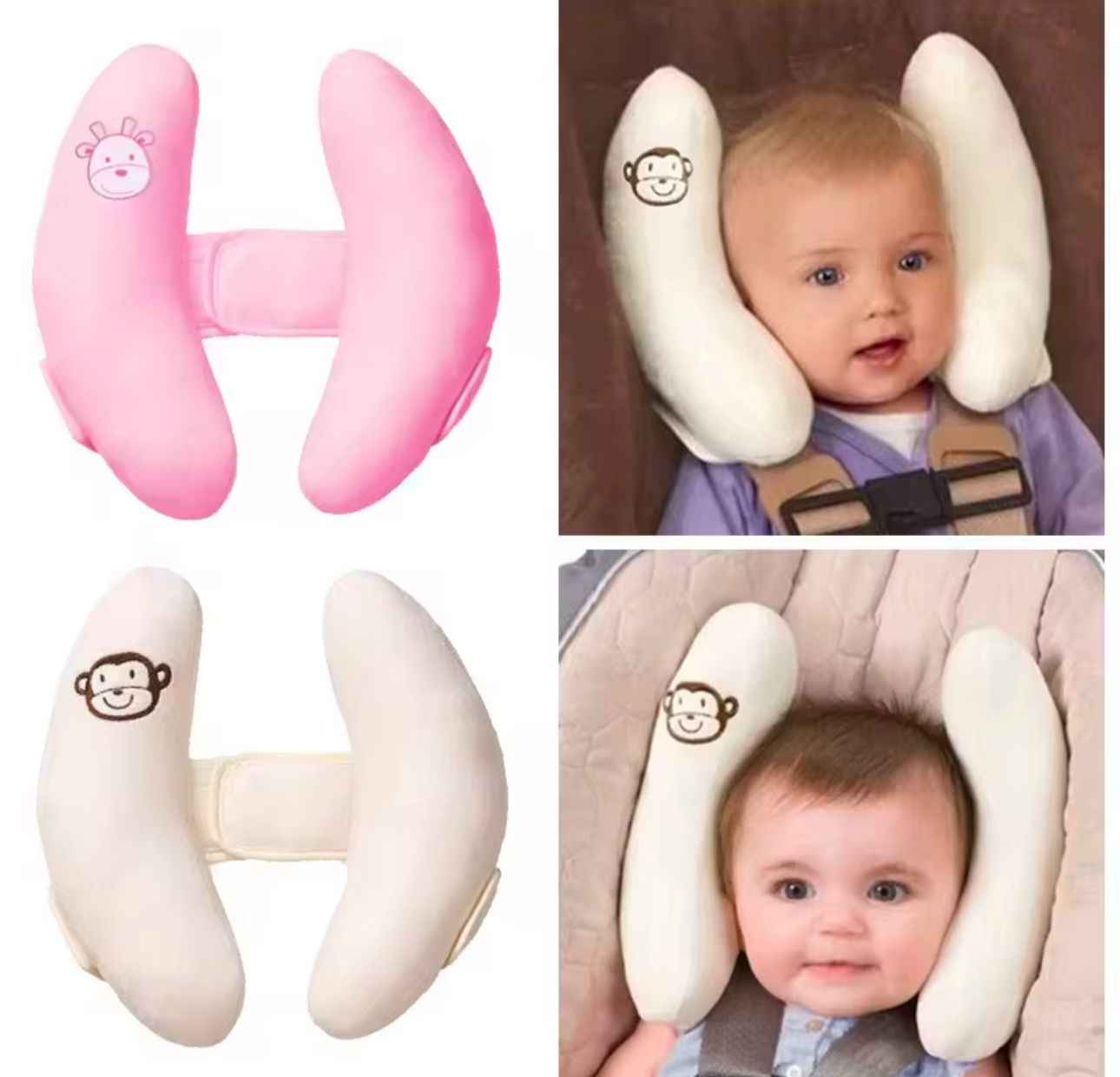 Cojín Apoya Cabeza Cuello Para Asiento De Auto O Coche Bebés