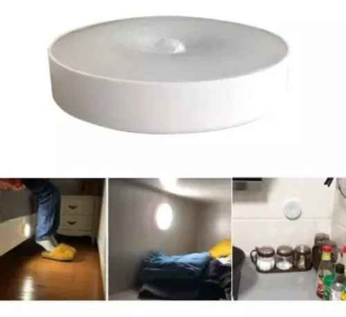 Luz Emergencia Recargable Led Con Sensor De Movimiento 3000k