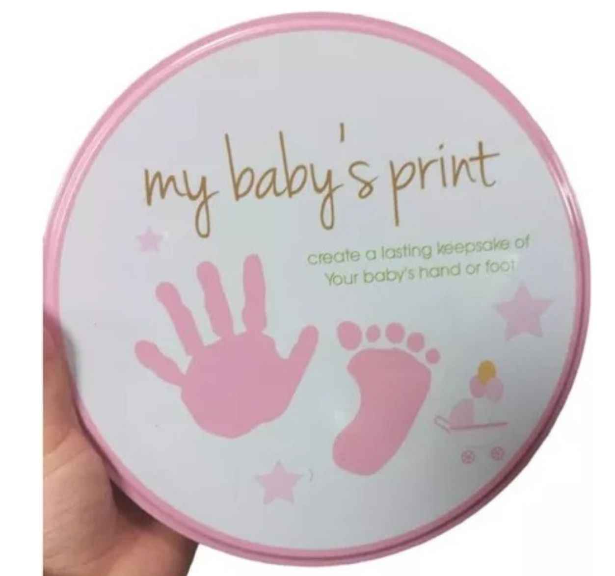 Kit Molde De Arcilla Para Grabar Huella De Bebé