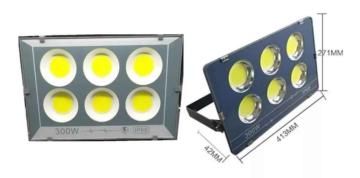 Foco Proyector 300w Led Con Base Pared