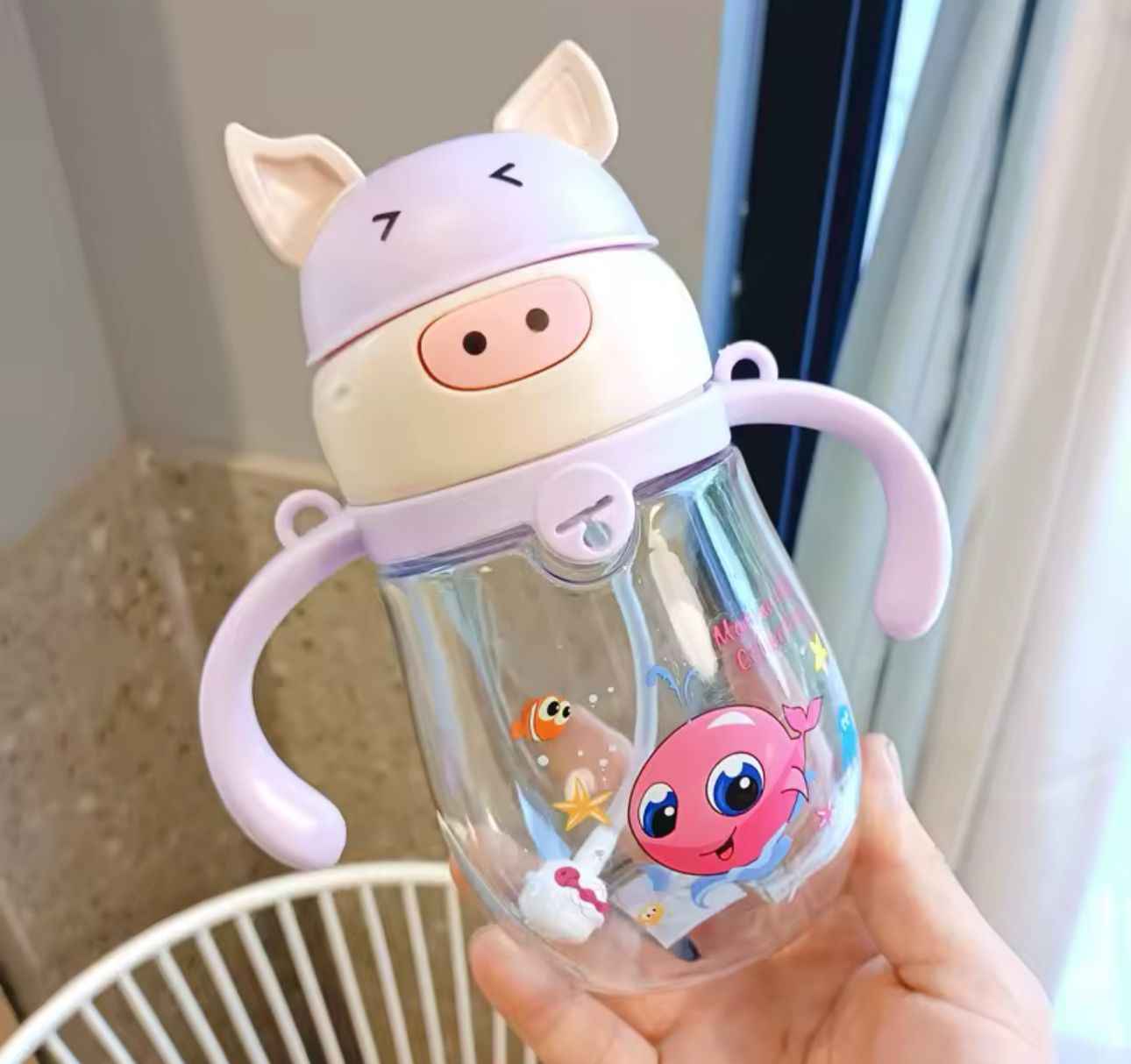 Vaso Educativo Niños Y Bebes Con Bombilla Diseño