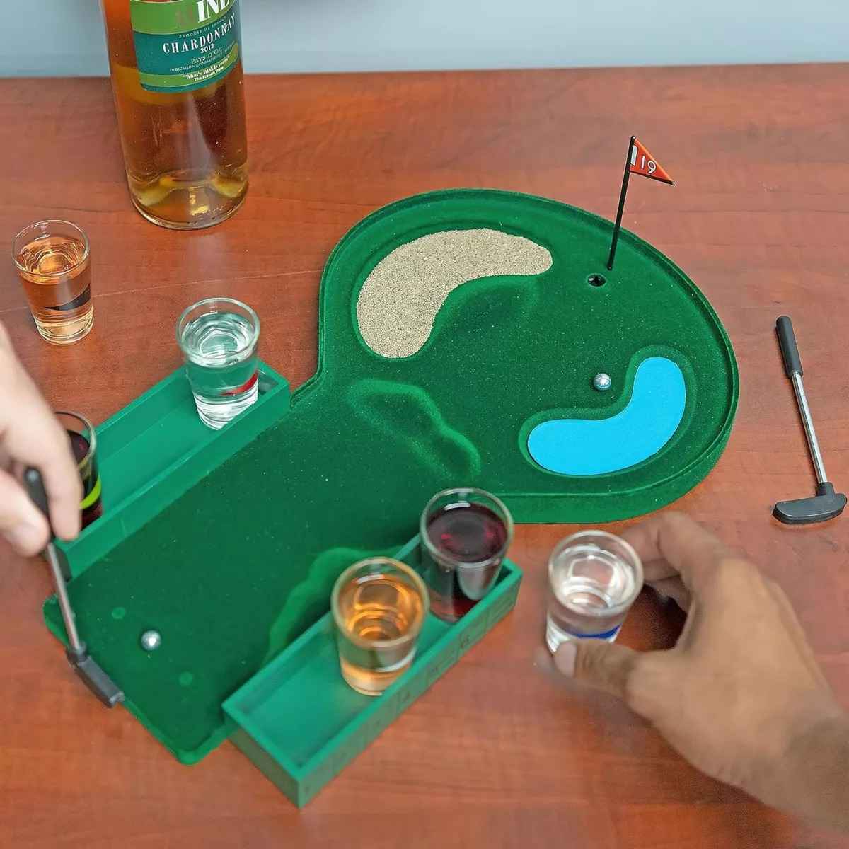 Juego De Mesa Spin Shot Bar Licor Trago Golf