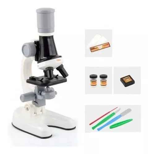 Microscopio Educativo De Juguete Para Niños Y Kit Accesorios