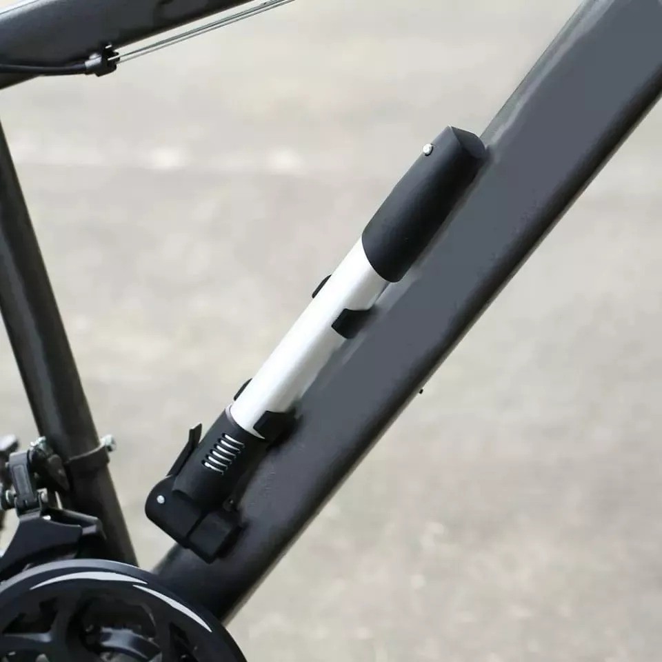 Bombín De Mano Doble Válvula Soporte Bicicleta C/adaptadores