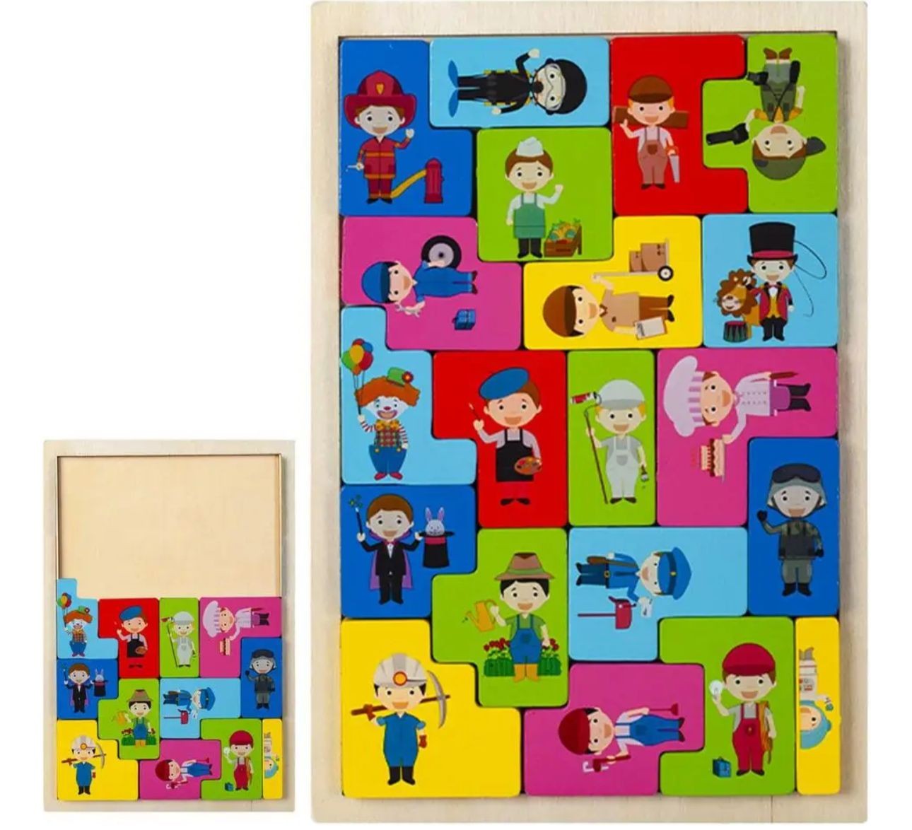 Juego de Madera Juguete De Encaje Montessori
