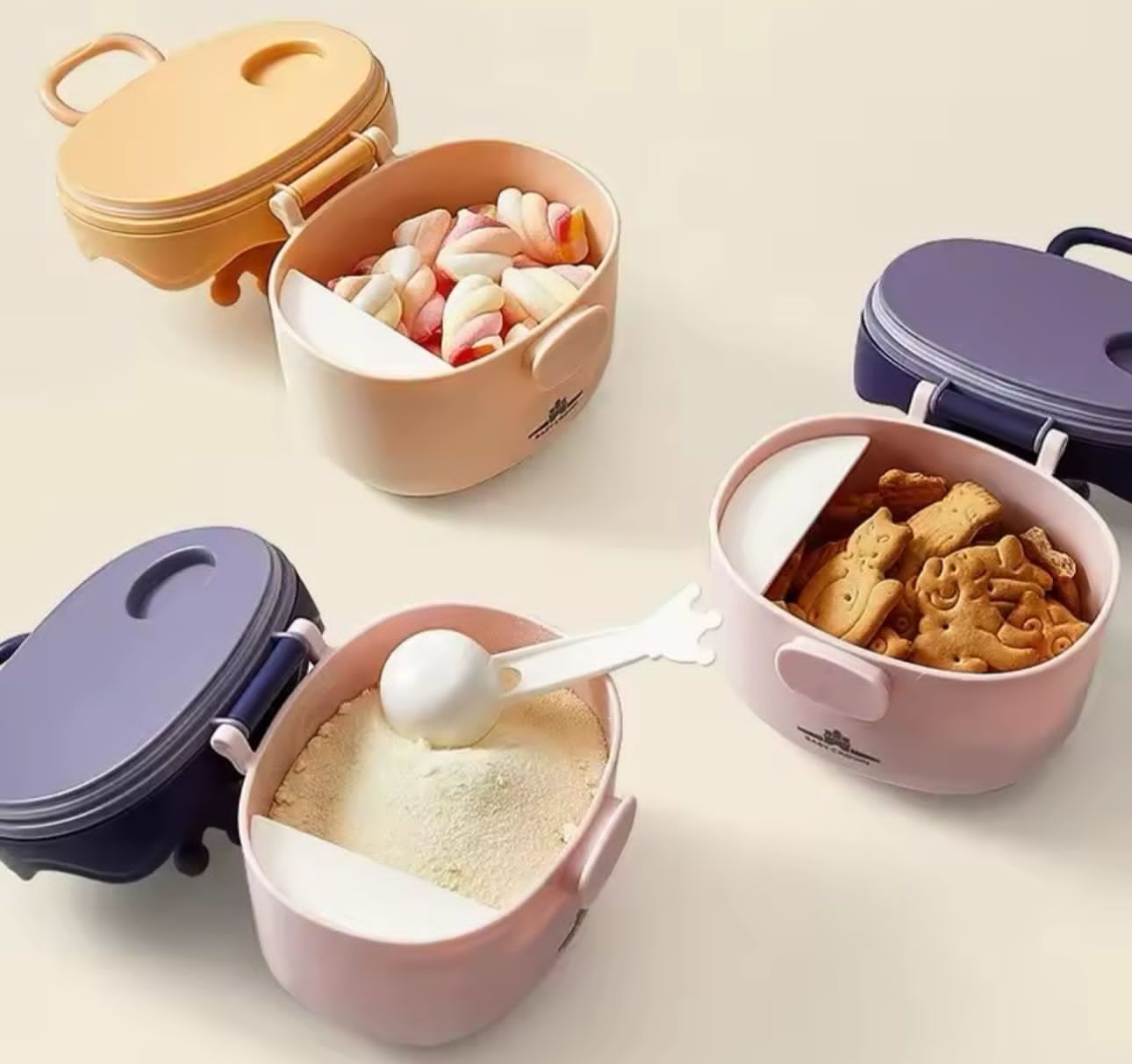 Contenedor Dispensador De Leche En Polvo Bebes Portatil