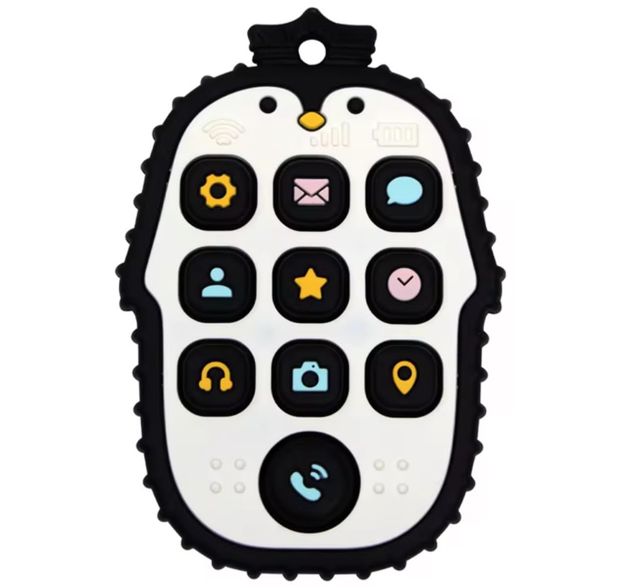 Mordedor Pinguino sensorial alivia encias destincion