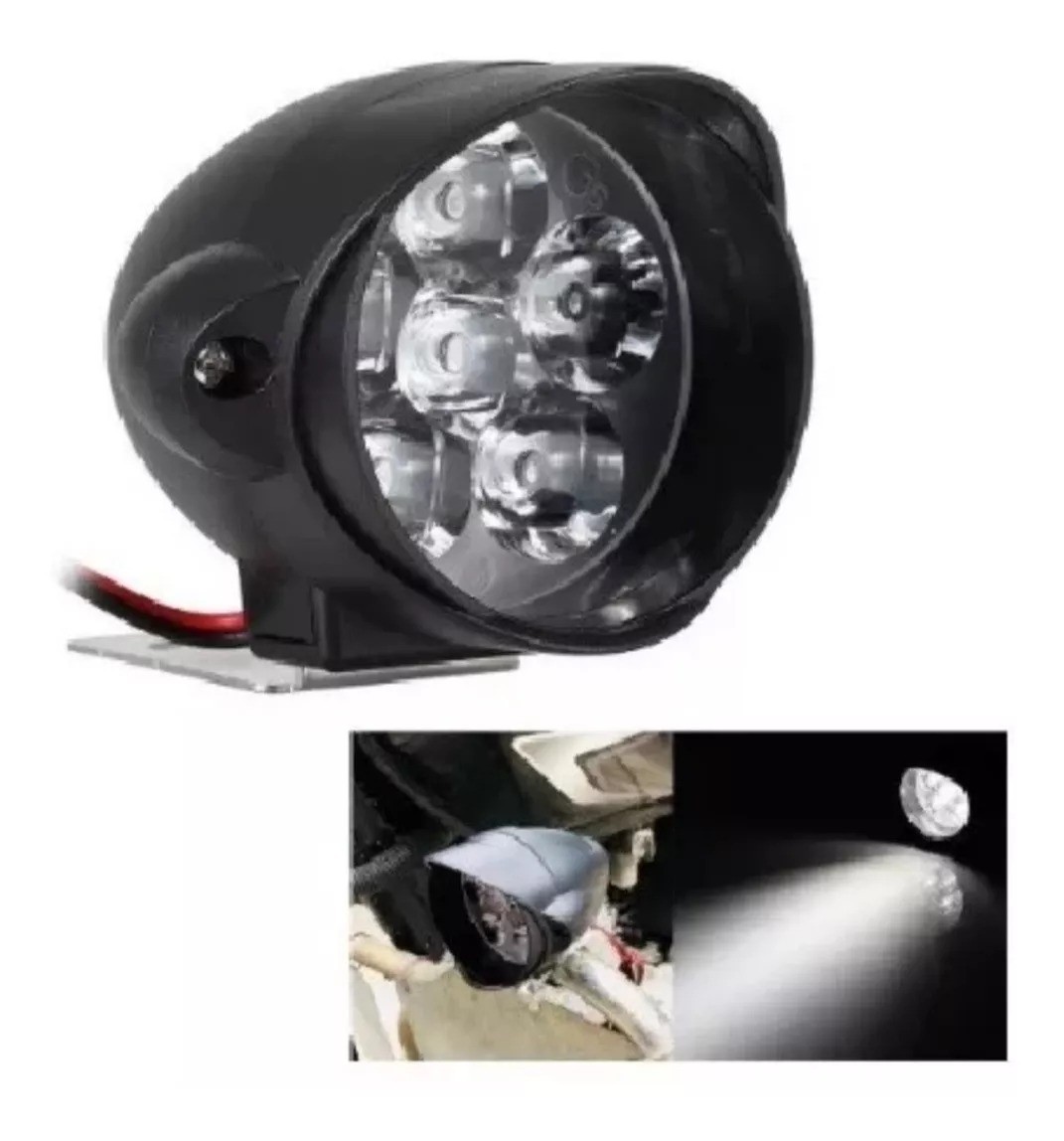 Foco Neblinero Luz Led 6 Led Para Moto Motocicleta