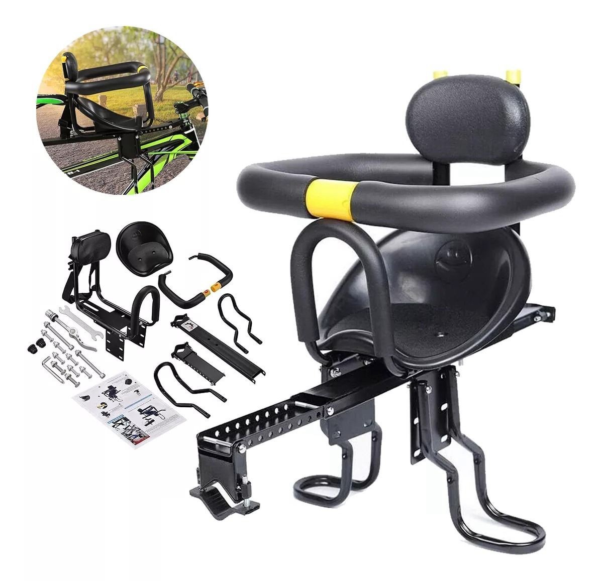 Silla Frontal De Bicicleta Para Niños Y Bebés