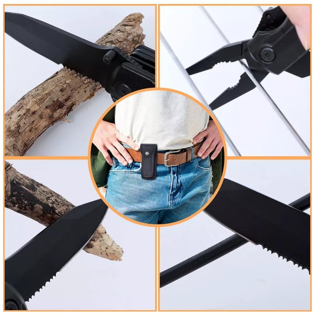 Cuchillo Tactico Navaja Multiherramienta Pentagon Caza 16en1