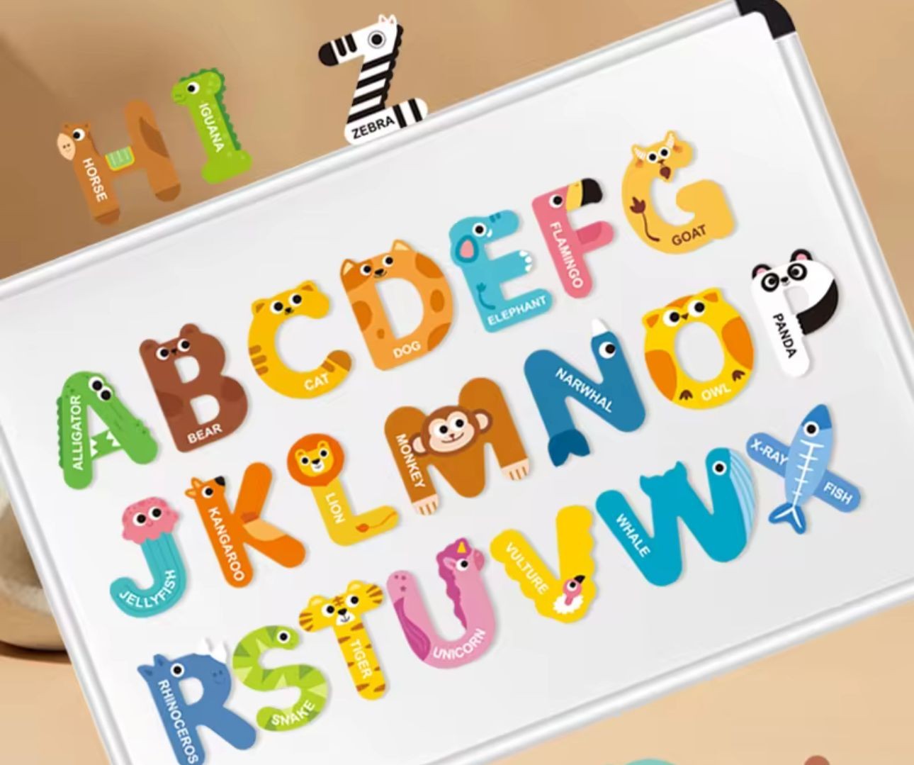 Letras Del Abecedario Mas animales Con Iman