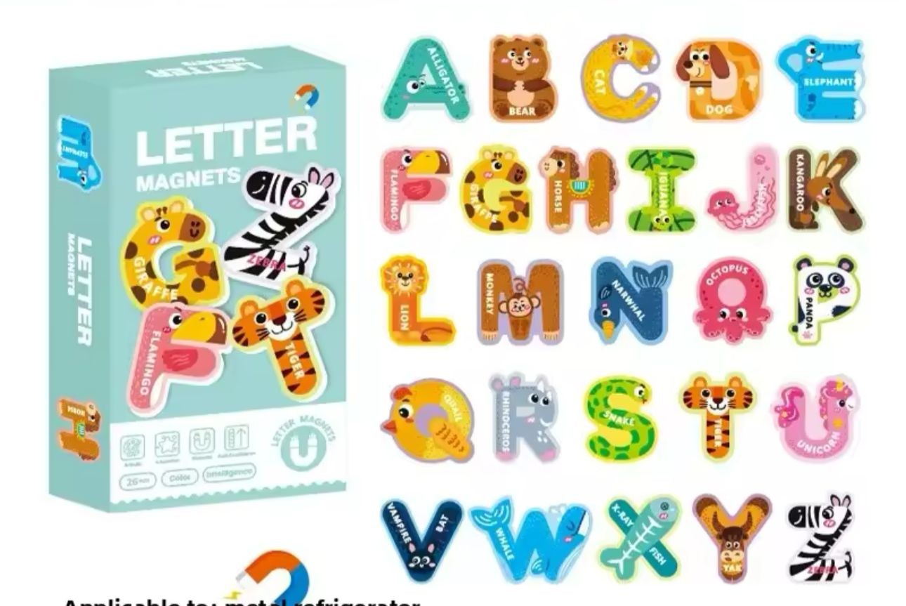Letras Del Abecedario Mas animales Con Iman