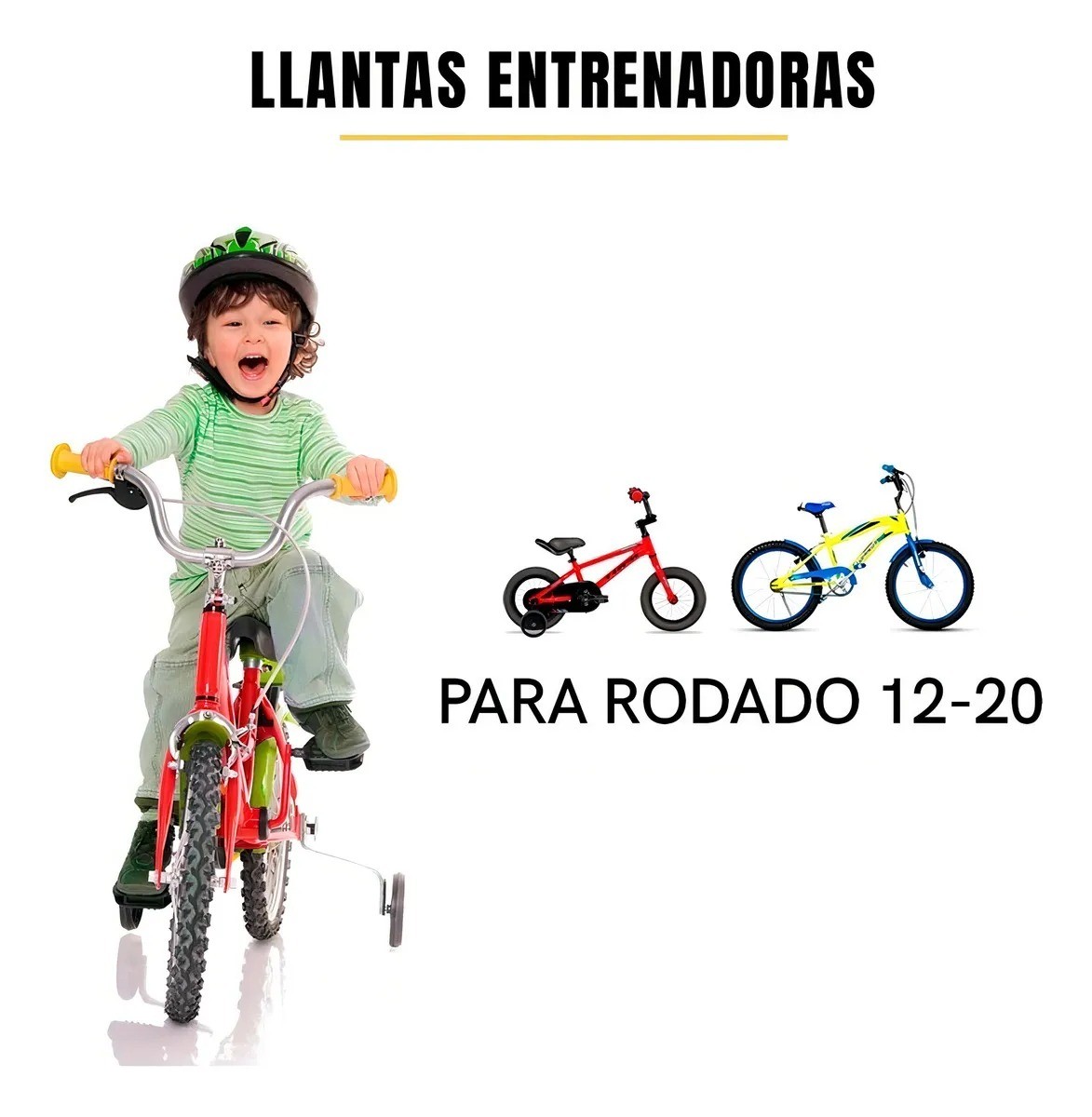 Ruedas Estabilizadoras Laterales De Entrenamiento Bicicletas Niños AroR12-20