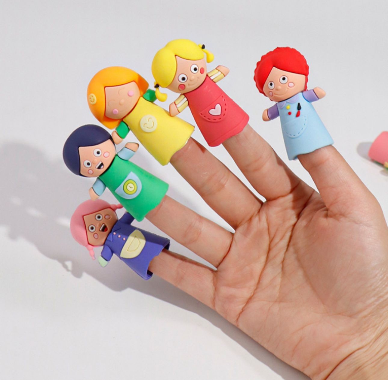 Títeres Dedos Infantiles Silicona Suave