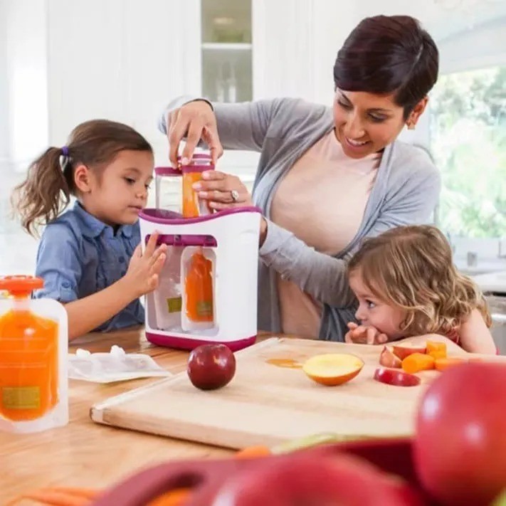 Dispensadora De Papilla-compota Con Bolsa Repuesto Bebé-niño exprimidor zumo