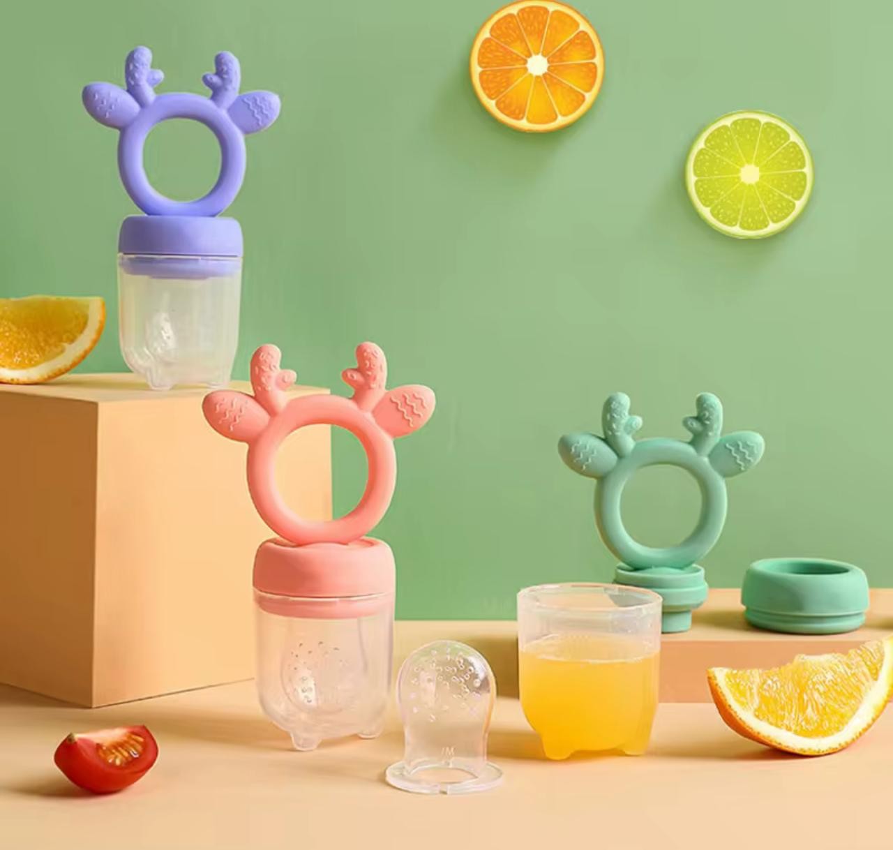 Chupete Alimentador Mordedor De Silicona Para Alimento Bebé