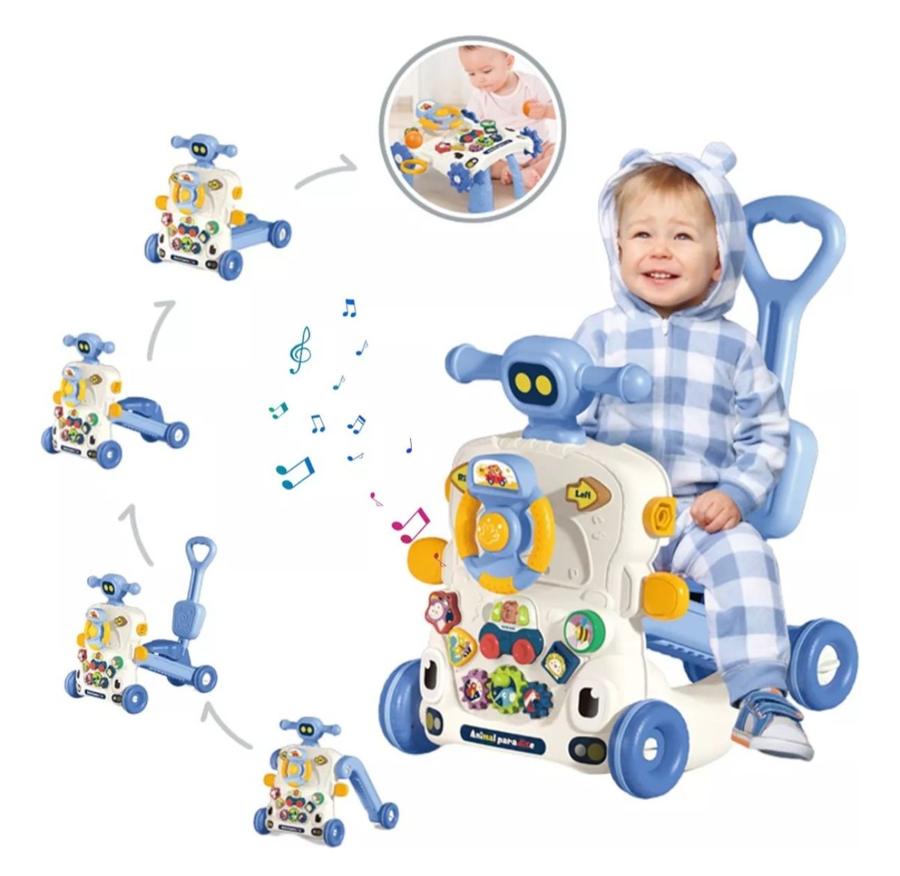 Caminadora Andadera Correpasillos Andador Bebe 6 En 1 Niños