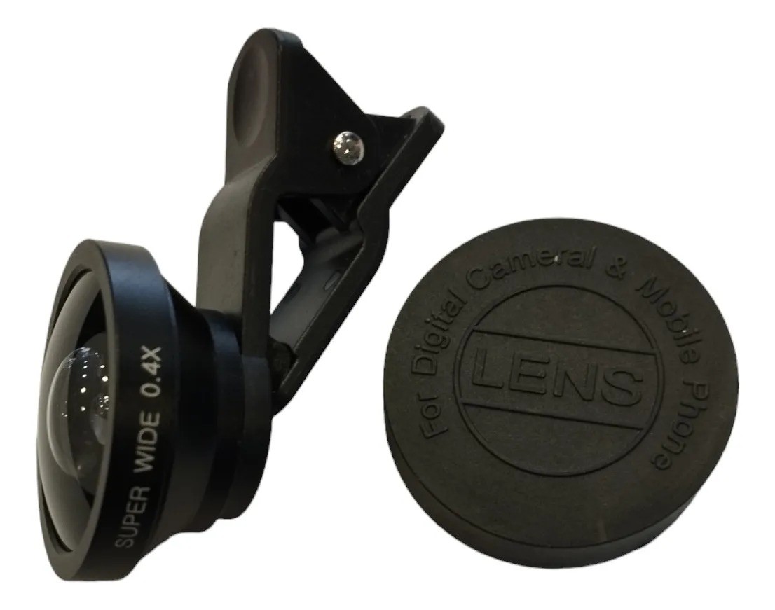 Lente Clip Ojo De Pez Selfie Celular 0.4x Universal Camara