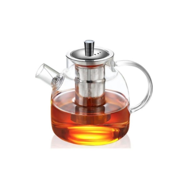 Tetera Vidrio Resistente Fuego Infusora 1.5 ml Té Infusiones