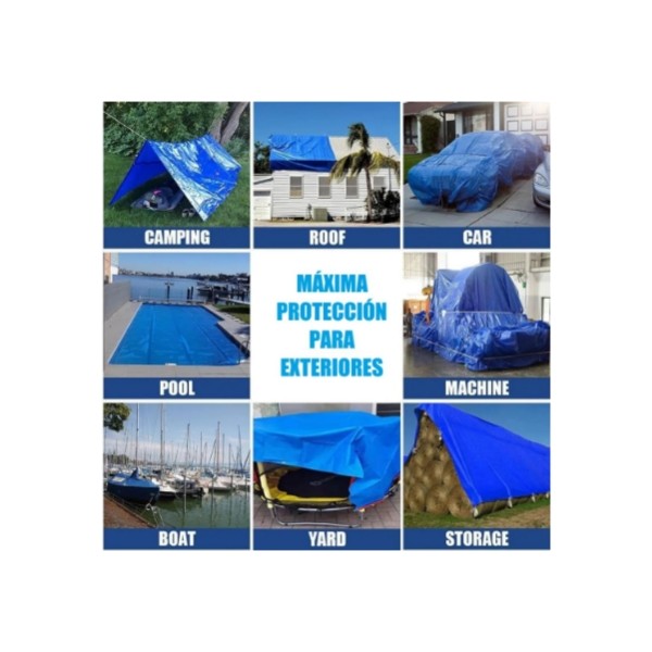 Carpa Lona Cobertor Multiusos Impermeable 3 X 4 Metros