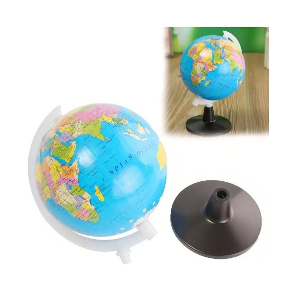 Globo Terráqueo Mediano Mapa Político 14 Cms Giratorio