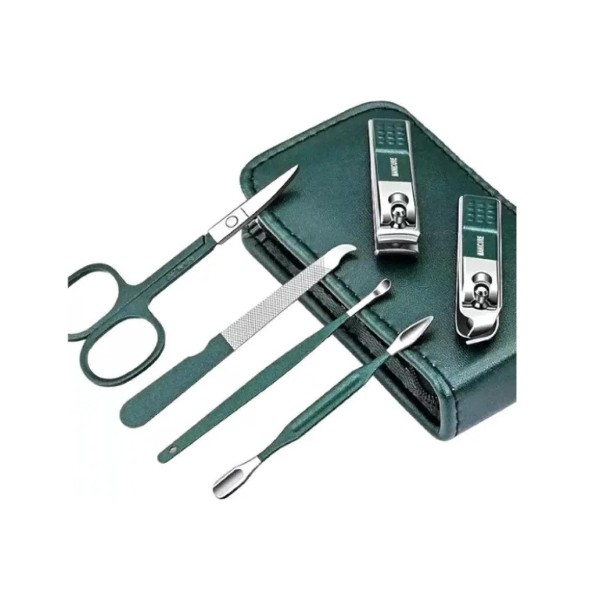 Set Manicure 6 Pcs Profesional Corta Uñas Portátil Viaje