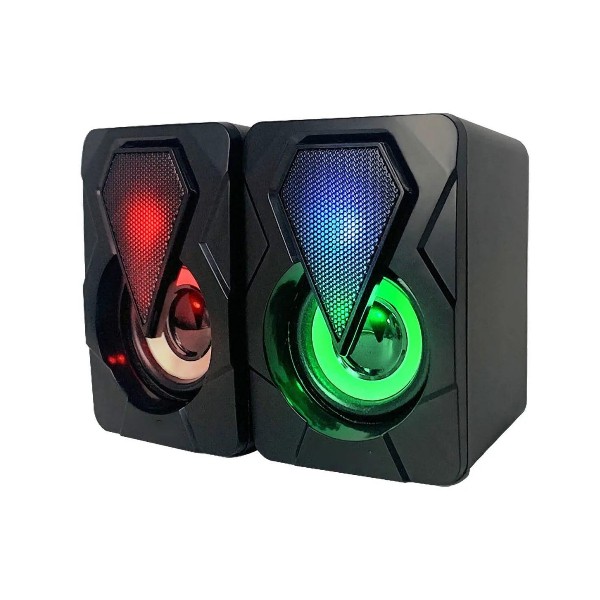 Par De Parlantes Pc Gamer Usb Led Stereo