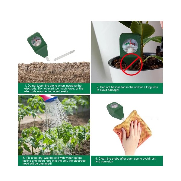 Higrómetro Medidor Maceteros Sensor Detector Humedad Plantas