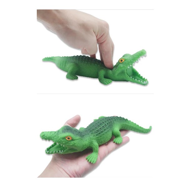 Squishy De Arena De Cocodrilo Realista  Juguete Antiestrés