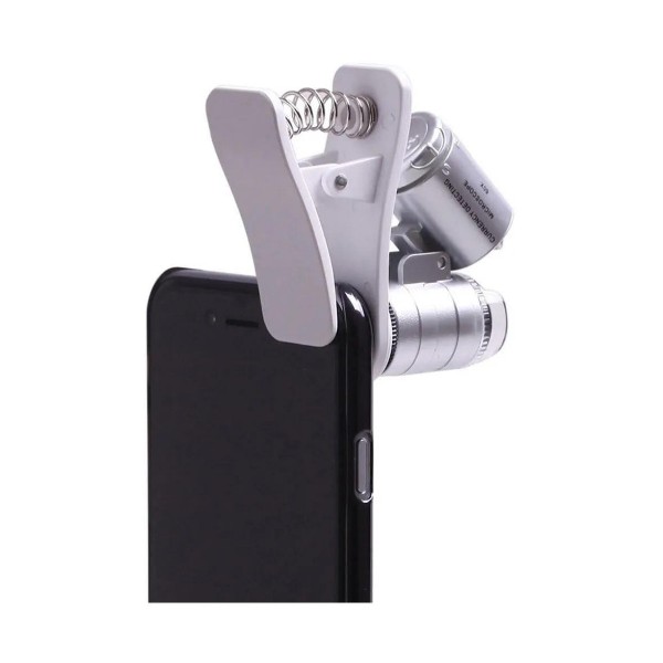 Lupa Microscopio 60x Clip Telefono Celular