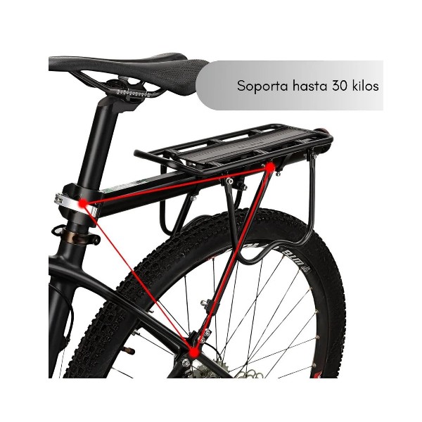 Parrilla Bicicleta Con O Sin Freno De Disco Porta Alforjas