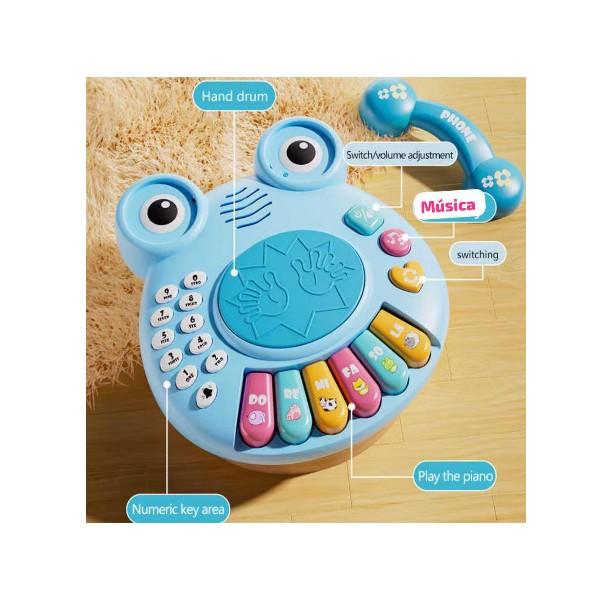 Celular Juguete Interactivo para Bebés con Sonidos didáctico