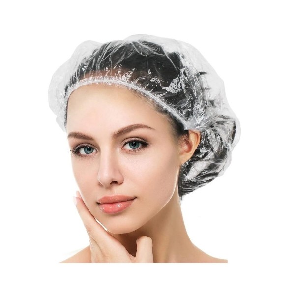 Pack 100 Gorros Desechable Transparente Para La Ducha O Baño