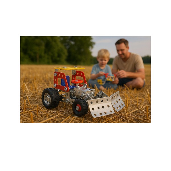 Tractor Armable 98 Piezas Metal Juguete