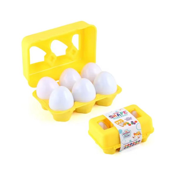 Set 6 Huevos Didácticos Estilo Montessori Juego Educativo