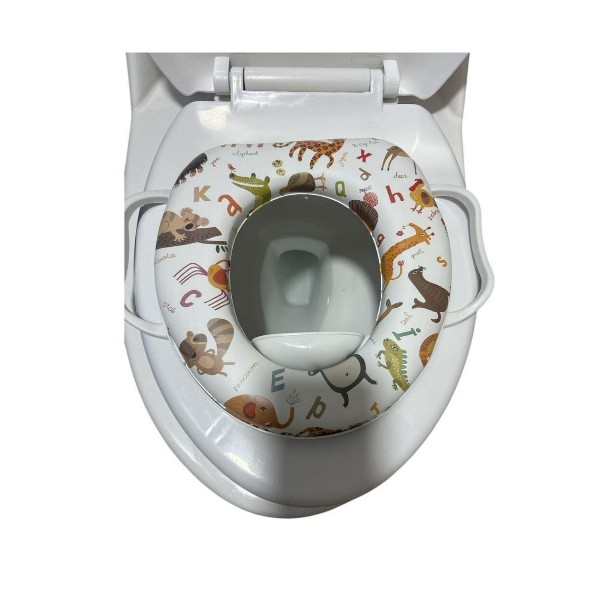 Tapa Baño Niño Adaptador Asiento Wc Acolchado Con Manijas