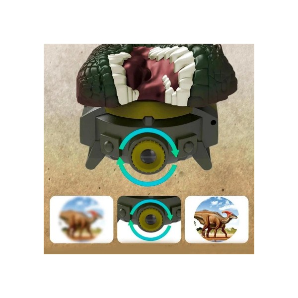 Reloj con luces y proyector de dinosaurios para niños