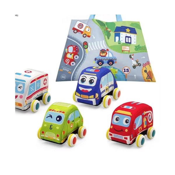 Pista Con Autos De Tela Para Bebés