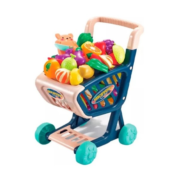 Juego Carrito De Compras Supermercado Con Accesorios 36 Pcs