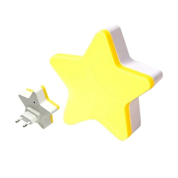 Espanta Cuco Luz Led De Noche Con Sensor Forma De Estrella