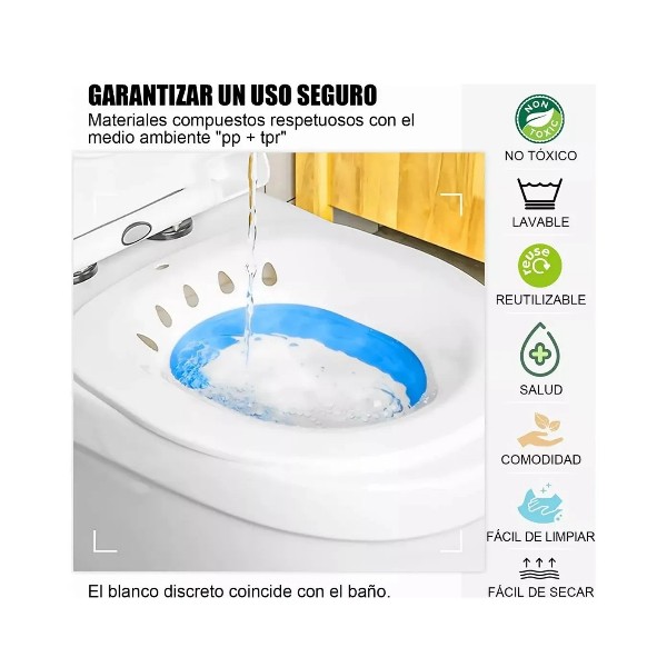 Baño De Asiento Alivio Hemorroides Embarazo Bidé Plegable