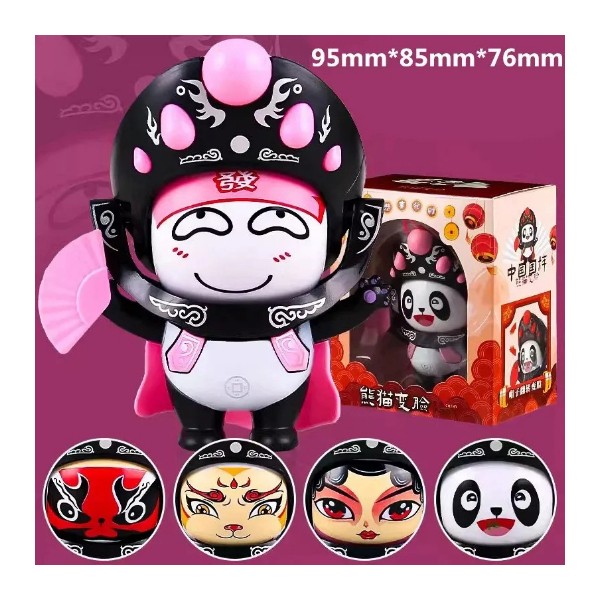 Muñeca Panda Cambia Cara Decoración Opera China