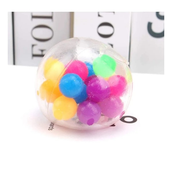Pelota Led Antiestrés Silicona Bala Anti Estrés Terapia