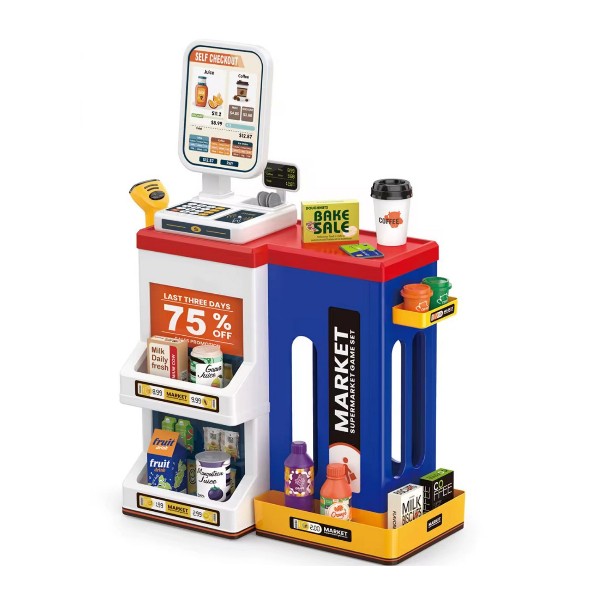 Juego Supermercado Minimarket Con Accesorios 47 Pcs Multiuso