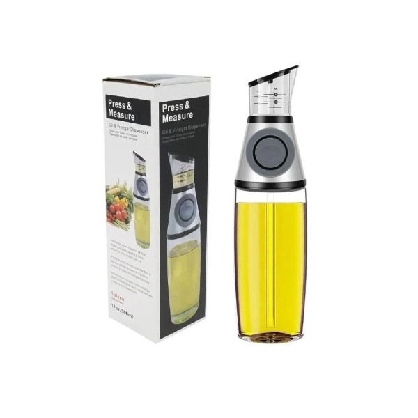 Dispensador Aceite Vinagre Medidor Cocina 500ml Elegante