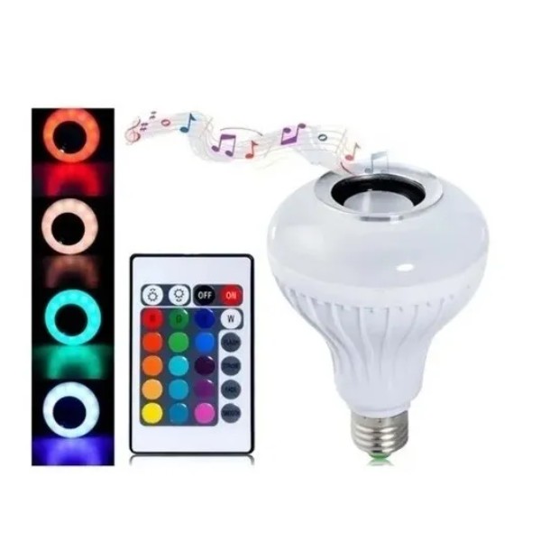 Ampolleta Led Bluetooth Parlante Lámpara Multicolor Fiesta