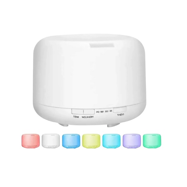 Humificador De Aire Purificador Difusor Aroma Luz Led