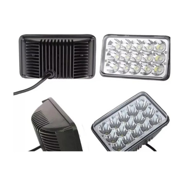 Pack Par Led Neblinero Rectangular H4 Alta Baja Camionh6050