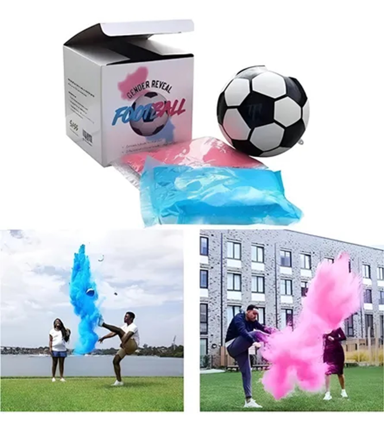 Balón De Revelación De Género Azul Y Rosa